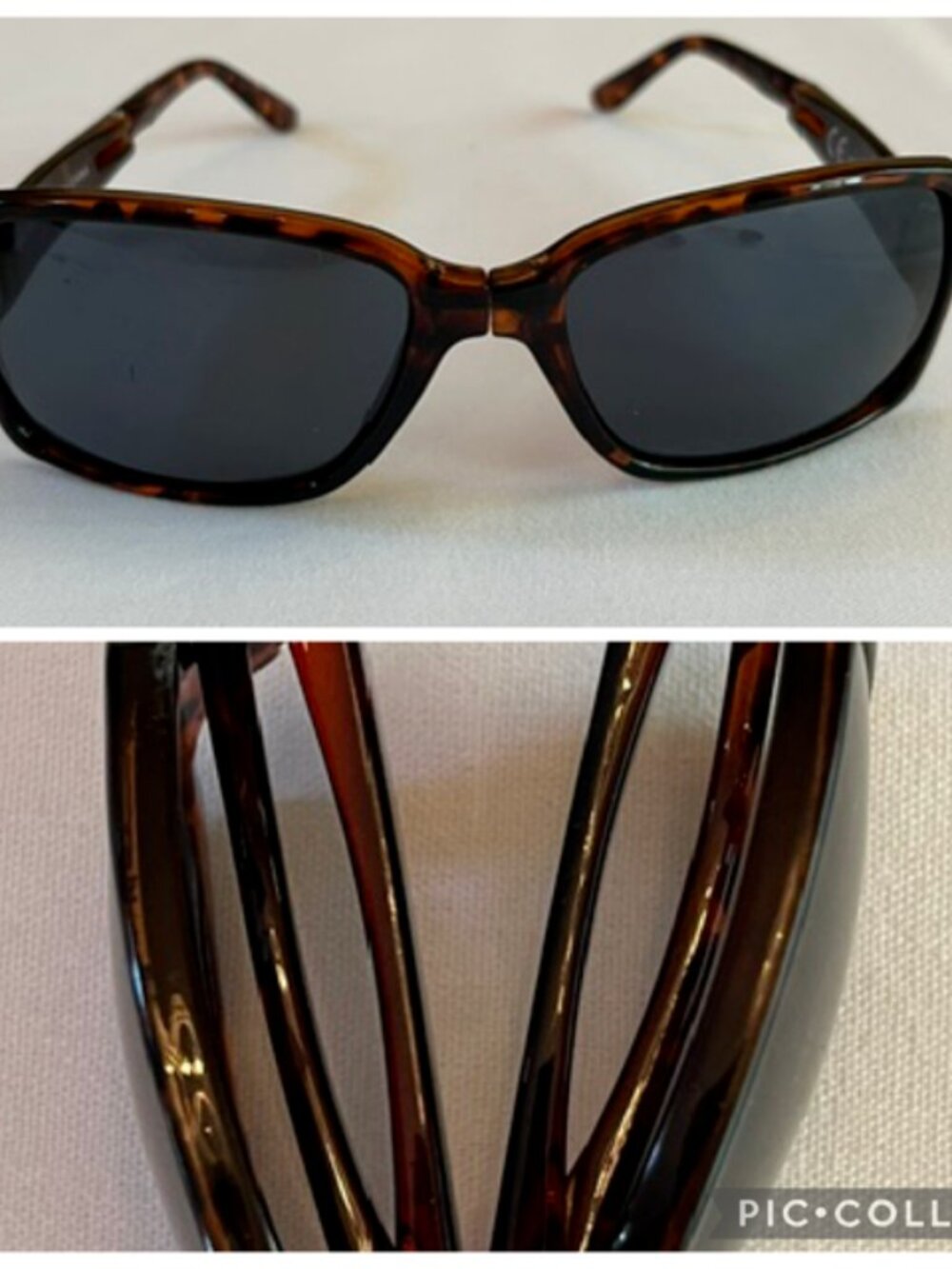 LORI GREINER | Foldable Tortoise Shell frames Sunglasses 60243 NX14-EUC